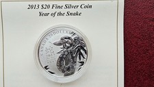 Kanada / Canada,  20 Dollars Snake 2013  in Kapsel