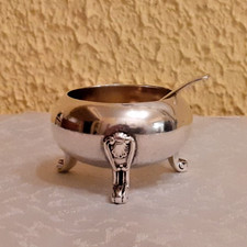 Massive Gewürzschale Silber