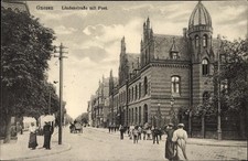 Ak Gniezno Gnesen Posen, Lindenstraße mit Post - 10388706