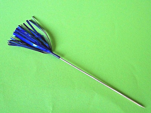 Palmwedel deko spieße lila - 10,