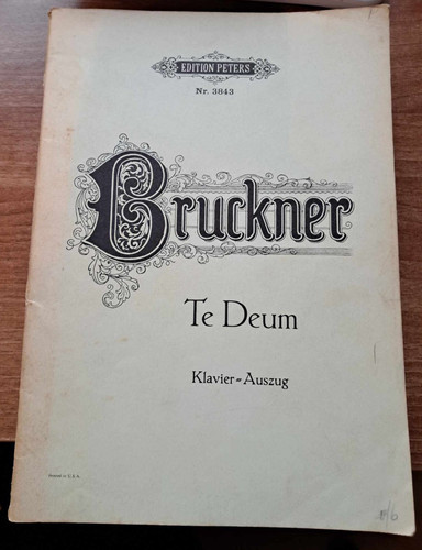 Bruckner deum vocal score - deum,