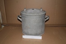 großer alter Zinktopf Einwecktopf DDR Kochtopf Pflanztopf ⌀ 34cm