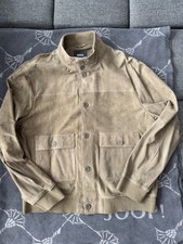 ARMA Herren Lederjacke aus Velour / Gr. 56 / Oliv