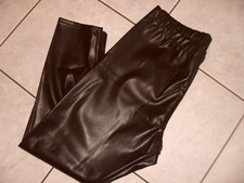 Kunstleder Leggings Schwarz