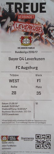 Ticket 2016 bayer 04 - 2016/17,