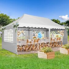 HOTEEL Pavillon 3x6m Faltpavillon Wasserdicht Gartenpavillon mit 6 Seitenwänden