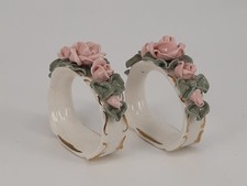 2 Serviettenringe Porzellan