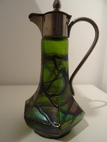 Glaskaraffe jugendstil pallme - glaskaraffe,