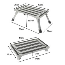 19"x12" Aluminium Klapptritt