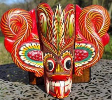 Holz maske maru raksha - maske,