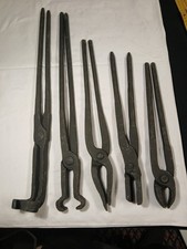 5 alte Schmiedezangen für