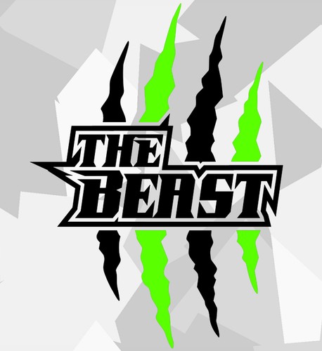 Monster kralle sticker - 2x,
