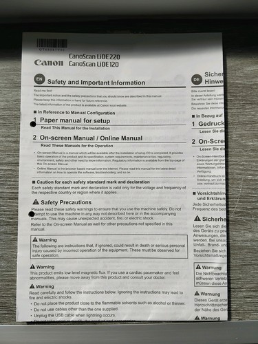 Canon canoscan lide 220 120 - canoscan,