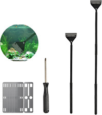 Algen Rasiermesser Schaber Aquarium Algenschaber Algenkratzer Set, Aluminiumlegi