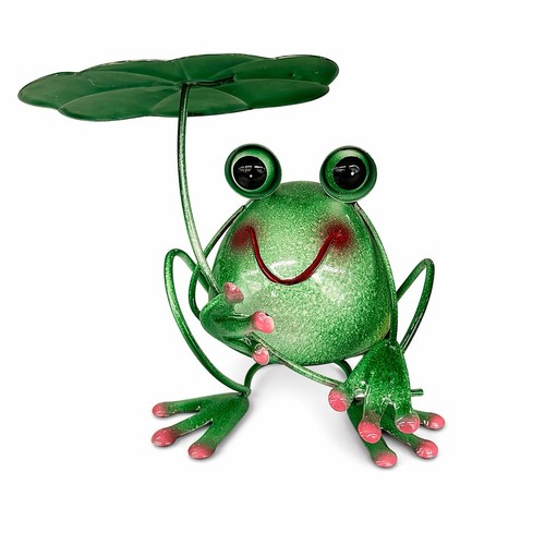 Frosch metall deko mit - frosch,
