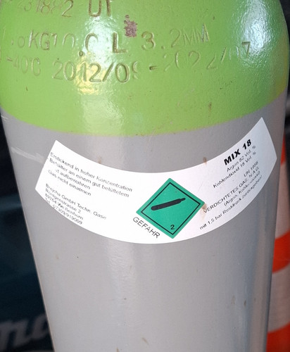 Schweißgasflasche co2 mix - schweißgasflasche,