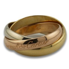 Cartier Trinity Gold Ring 750 18 Kt Gelbgold Weißgold Roségold Damen Wert 2360,-