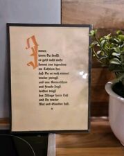 Schönes altes Spruch-Bild /