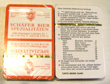 SAARLAND-SCHÄFER BIER SPEZIALITÄTEN-DIRMINGEN-SKATSPIEL -OVP-TOP ZUSTAND-SCHÄFER