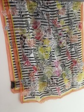 Marc Cain Schal Tuch Leinen Seide