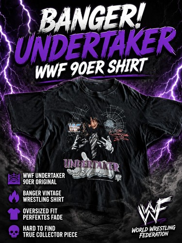 Vintage wwf undertaker shirt - wwf,