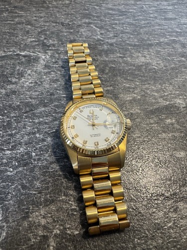 Bulova uhr gold day - day, date