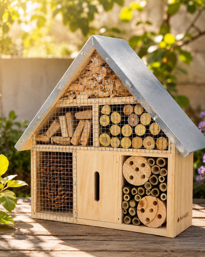 Navaris insektenhotel holz - insektenhotel,