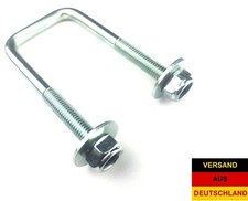 2x U Bügelschraube M12 Rohrschelle Vierkant U Schelle verzinkt 