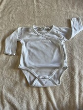 Wickelbody langarm weiß Gr. 62/68 (956)