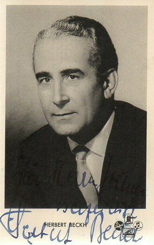 Autogramm herbert beckh - autogramm,