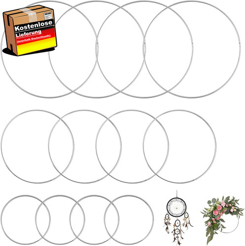 Metallringe basteln 20cm - metallringe,