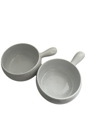 TCM Suppenschalen weiß Tchibo 2er Set Porzellan D 13 cm Suppentassen Teller