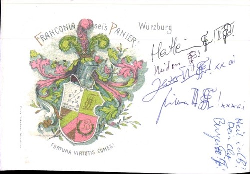 Studentika würzburg corps - studentika, würzburg,