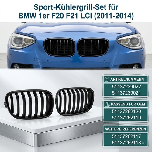 Kühlergrill für bmw - kühlergrill, 1er