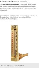 Maschinen-Glas-Thermometer Typ