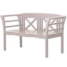 Mahagoni Friesenbank - bene living - Föhr 130 cm - weiß