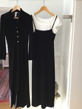 Slip-Dress schwarz( lang, zweiteilig) Gr.XS  von Bonpoint