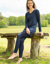 Schlafanzug bio Merino Seide