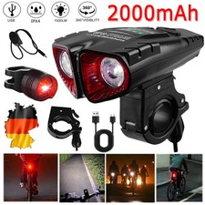 Neu LED Fahrradlampe Set USB