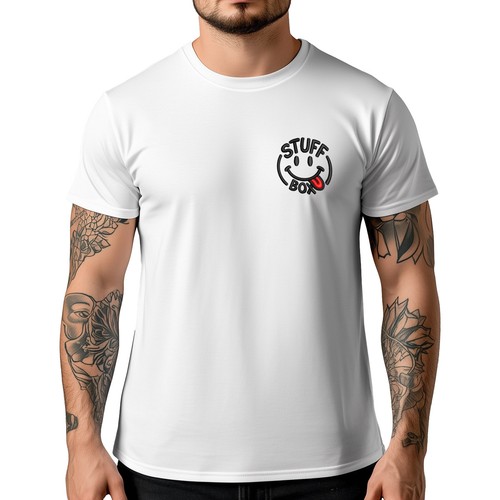 Stuff box shirt smiley tongue - shirt,