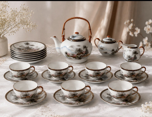 Vintage geisha kaffeeservice - geisha,