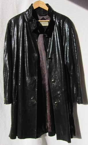 Ledermantel halblang schwarz - halblang,,