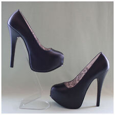 Plateau Pumps Gr. 36 / US6 schwarz 14,5 cm Absatz Pleaser Bordello Teeze 06