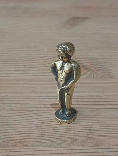 Messing manneken pis figur - manneken,