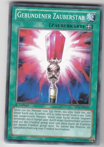 Gebundener zauberstab - yu-gi-oh,