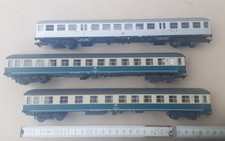 3 Märklin Personenwagen H0 HO 43810 Silberling Epoche 3 ABm & Bm ozeanblau beige