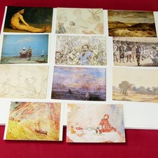 11 Kunstkarten - James Ensor - Ältere Postkarten, vmtl 60er Jahre