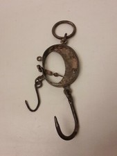 antik große seltene Waage Mondwaage Sackwaage Getreidewaage Skala guter Zustand 