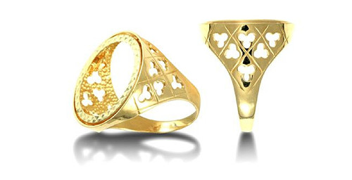 9ct gelbgold ring - 9ct,