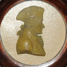 Wachsrelief  Bild Friedrich der Große Der alte Fritz Preussen um 1800